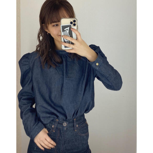 moussy(マウジー)のマウジー♡デニムフルスリーブブラウス レディースのトップス(シャツ/ブラウス(長袖/七分))の商品写真