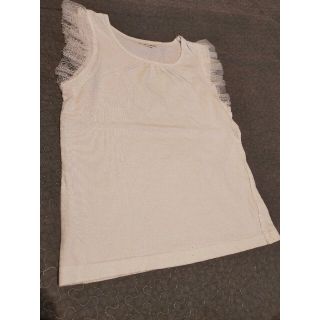 グローバルワーク(GLOBAL WORK)のGLOBAL WORK Tシャツ ノースリーブ 白色 身長120~130cm(Tシャツ/カットソー)