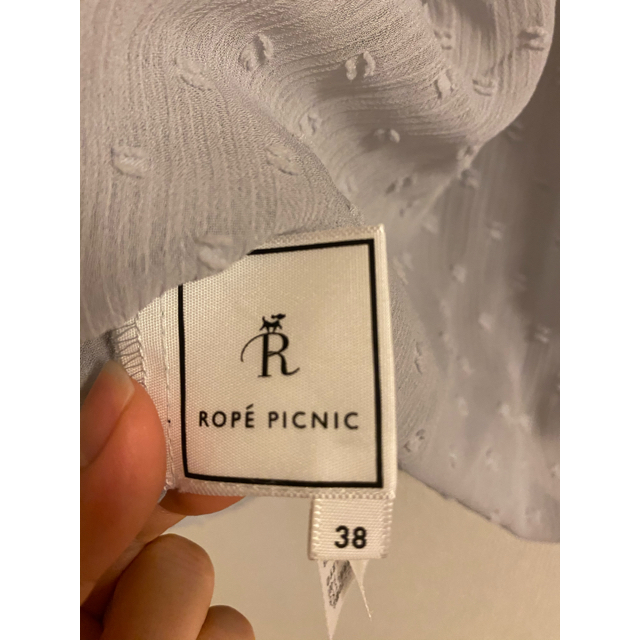 Rope' Picnic(ロペピクニック)のロペピクニック　Rope' Picnic ドットブラウス　グリーン レディースのトップス(シャツ/ブラウス(半袖/袖なし))の商品写真