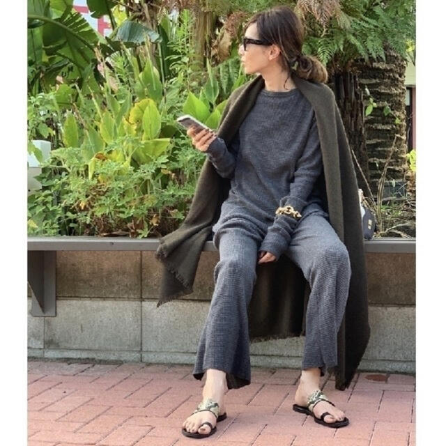 L'Appartement DEUXIEME CLASSE(アパルトモンドゥーズィエムクラス)のL'Appartement 【GOOD GRIEF】Thermal Pants レディースのパンツ(カジュアルパンツ)の商品写真