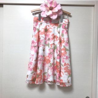 プロポーションボディドレッシング(PROPORTION BODY DRESSING)の🌺ミナミン様　専用🌺PROPORTIONの花柄フレアスカート他1点(ひざ丈スカート)