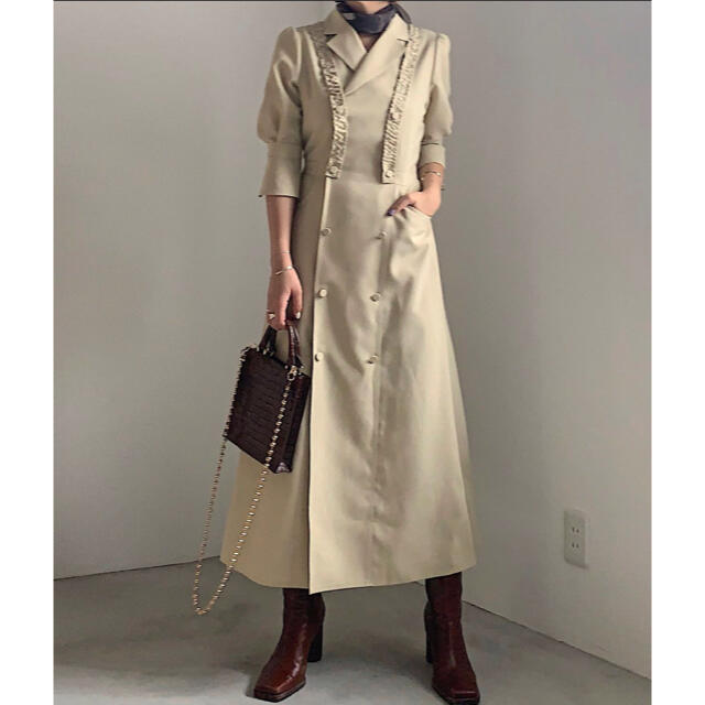 Ameri VINTAGE(アメリヴィンテージ)の【新品未使用】AMERI TAILOR SUSPENDER DRESS レディースのワンピース(ロングワンピース/マキシワンピース)の商品写真