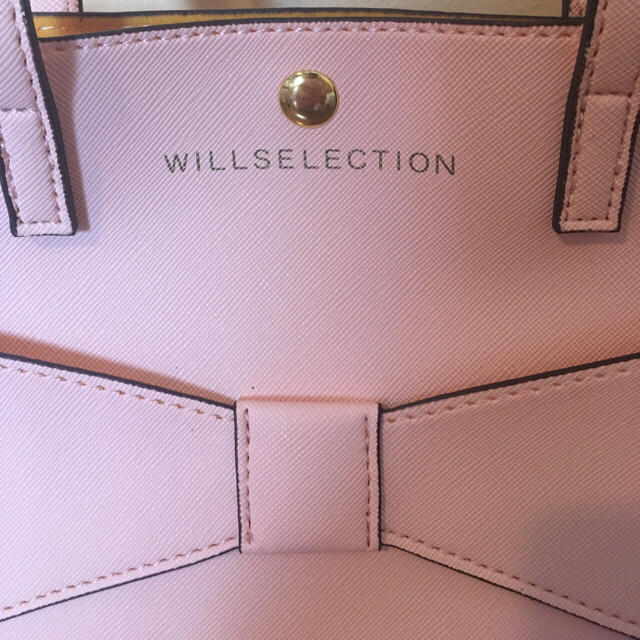 WILLSELECTION(ウィルセレクション)の非売品 WILLSELECTION ピンク ミニトートバッグ レディースのバッグ(トートバッグ)の商品写真