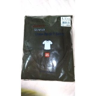 ユニクロ(UNIQLO)の新品 ストレッチ ダークブラウンTシャツ(Tシャツ(半袖/袖なし))