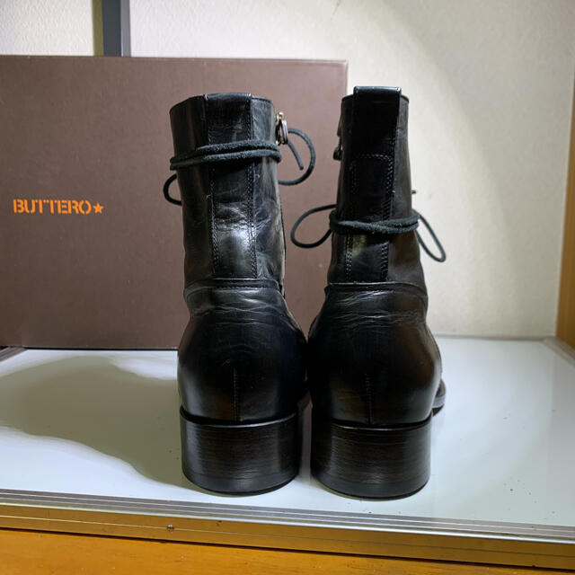BUTTERO - 美品 BUTTERO ブッテロ レースアップブーツ ジップ サイズ43
