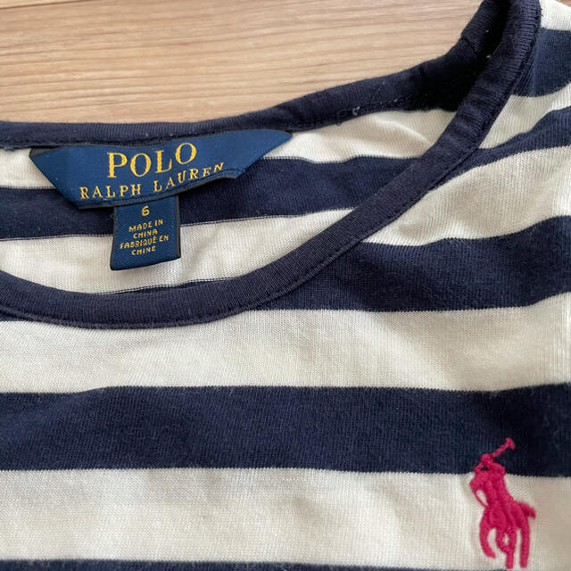 POLO RALPH LAUREN ポロラルフローレン ガールズ size6 120cm フリル長袖ボーダーTシャツの通販 by TT's  shop｜ポロラルフローレンならラクマ