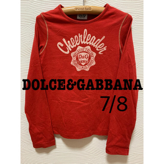 DOLCE&GABBANA(ドルチェアンドガッバーナ)の⭐️美品‼︎⭐️DOLCE&GABBANAドルガバキッズ⭐️ロンT 7/8 キッズ/ベビー/マタニティのキッズ服女の子用(90cm~)(Tシャツ/カットソー)の商品写真