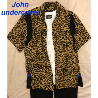 アンダーカバー(UNDERCOVER)のJohn UNDERCOVER開襟シャツ　オープンカラーシャツ　ヒョウ柄  (シャツ)