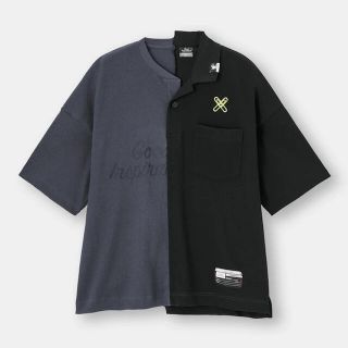 ミハラヤスヒロ(MIHARAYASUHIRO)の【新品】M　GU ミハラヤスヒロ　５分丈　オーバーサイズ　Tシャツ(Tシャツ/カットソー(半袖/袖なし))