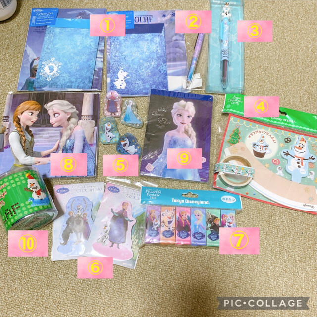 Disney(ディズニー)の【新品】アナと雪の女王　グッズ　バラ売り対応　ステーショナリー エンタメ/ホビーのおもちゃ/ぬいぐるみ(キャラクターグッズ)の商品写真