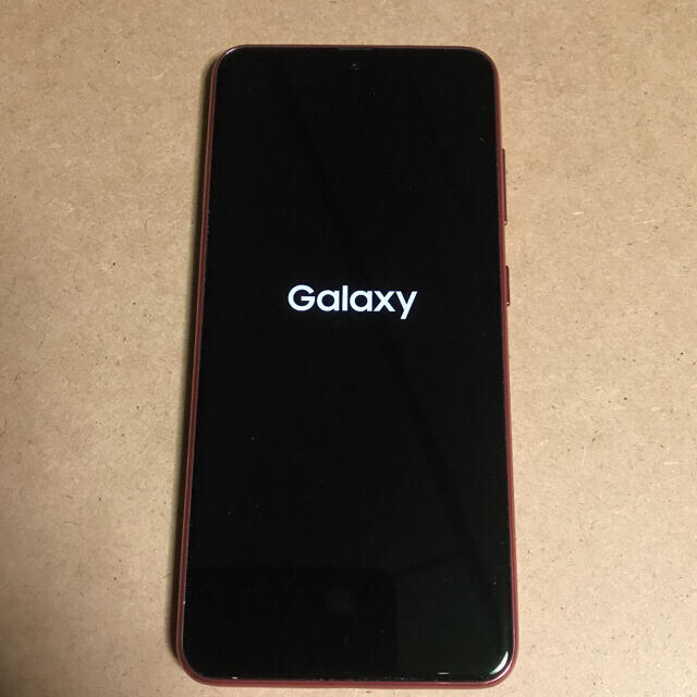 Galaxy(ギャラクシー)の※本日終了予定※【中古】Galaxy 21A（SC-42A）レッド スマホ/家電/カメラのスマートフォン/携帯電話(スマートフォン本体)の商品写真