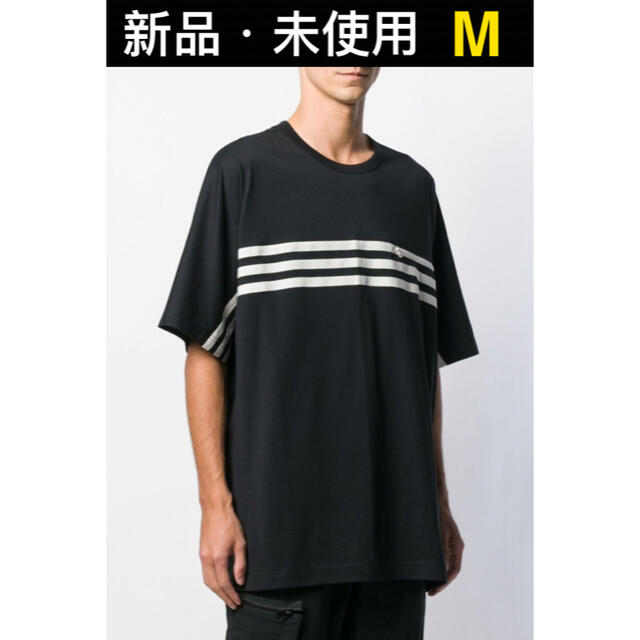 Y-3 ワイスリー ストライプ 半袖 Tシャツ Mサイズ FJ0414