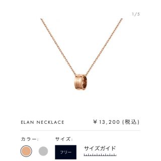 ダニエルウェリントン(Daniel Wellington)のお値下げ中。ダニエルウェリントン　ネックレス(ネックレス)