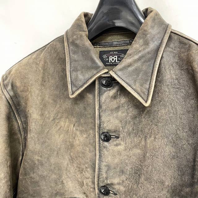 RRL(ダブルアールエル)のダブルアールエル RRL 希少 Mitchell レザー ジャケット カウハイド メンズのジャケット/アウター(レザージャケット)の商品写真