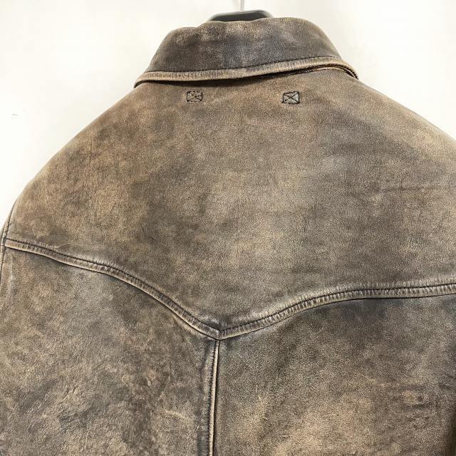 RRL(ダブルアールエル)のダブルアールエル RRL 希少 Mitchell レザー ジャケット カウハイド メンズのジャケット/アウター(レザージャケット)の商品写真