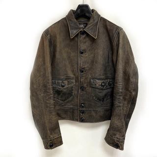 ダブルアールエル(RRL)のダブルアールエル RRL 希少 Mitchell レザー ジャケット カウハイド(レザージャケット)