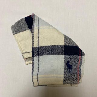 ポロラルフローレン(POLO RALPH LAUREN)のラルフローレン　タオルハンカチ　中古難あり　チェック　#755(ハンカチ/ポケットチーフ)