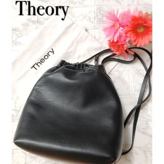 セオリー(theory)のセオリー　theory  Theory ショルダーバッグ　ハンドバッグ　黒　美品(ショルダーバッグ)