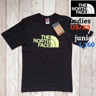 ザノースフェイス(THE NORTH FACE)の【海外限定】TNF ジュニア Tシャツ ブラック　黒 160(Tシャツ/カットソー)