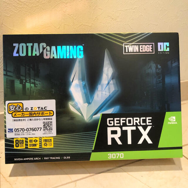 ZOTAC GAMING GeForce RTX3070 Twin Edge スマホ/家電/カメラのPC/タブレット(PCパーツ)の商品写真