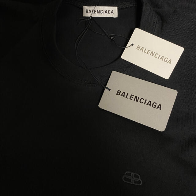 Balenciaga(バレンシアガ)のBALENCIAGA ロゴ刺繍 Tシャツ ブラック S メンズのトップス(Tシャツ/カットソー(半袖/袖なし))の商品写真