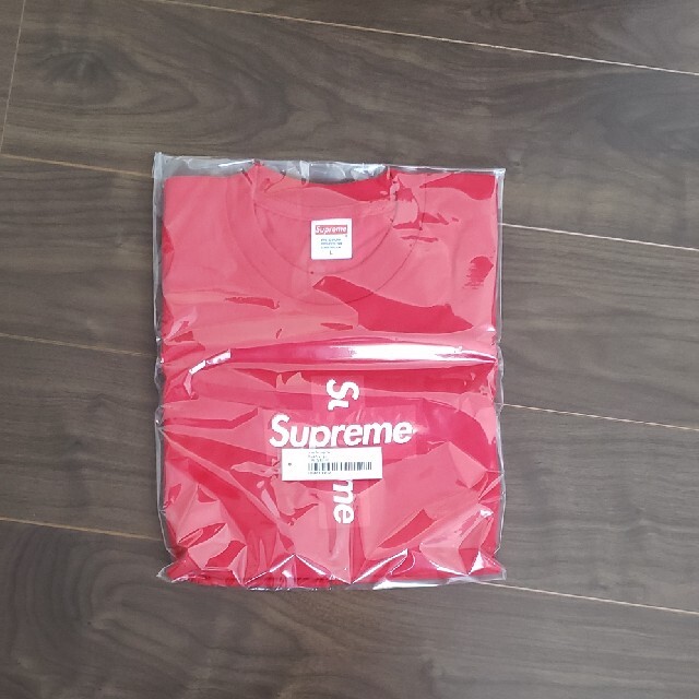 supreme cross box logo tee Red L