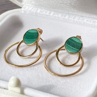 スタージュエリー(STAR JEWELRY)のスタージュエリー Star Jewelry マラカイト 2way ピアス(ピアス)