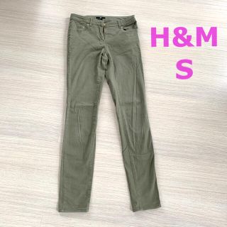 エイチアンドエム(H&M)の美品　H&M ストレッチジーンズ　ハイライズ　カーキ　(スキニーパンツ)