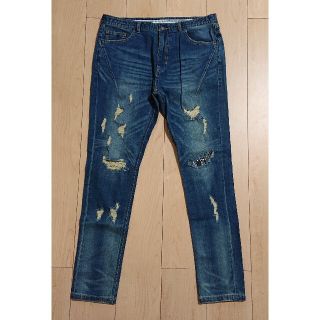 ナンバーナイン(NUMBER (N)INE)の新品 NUMBER NINE DENIM ダメージ加工ジーンズ XL(デニム/ジーンズ)