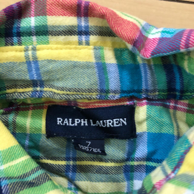 POLO RALPH LAUREN(ポロラルフローレン)の74女の子130本物ラルフローレンのフリルブラウス キッズ/ベビー/マタニティのキッズ服女の子用(90cm~)(ブラウス)の商品写真