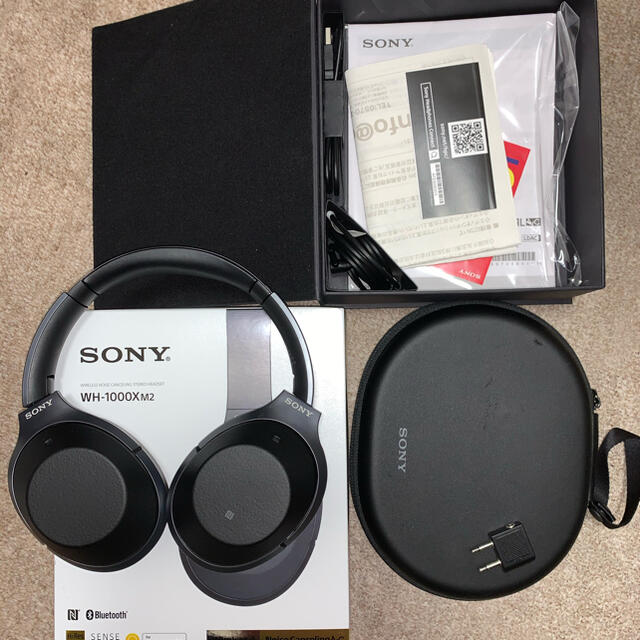 SONY(ソニー)のSONY WH-1000XM2 ワイヤレスノイズキャンセリングヘッドフォン スマホ/家電/カメラのオーディオ機器(ヘッドフォン/イヤフォン)の商品写真