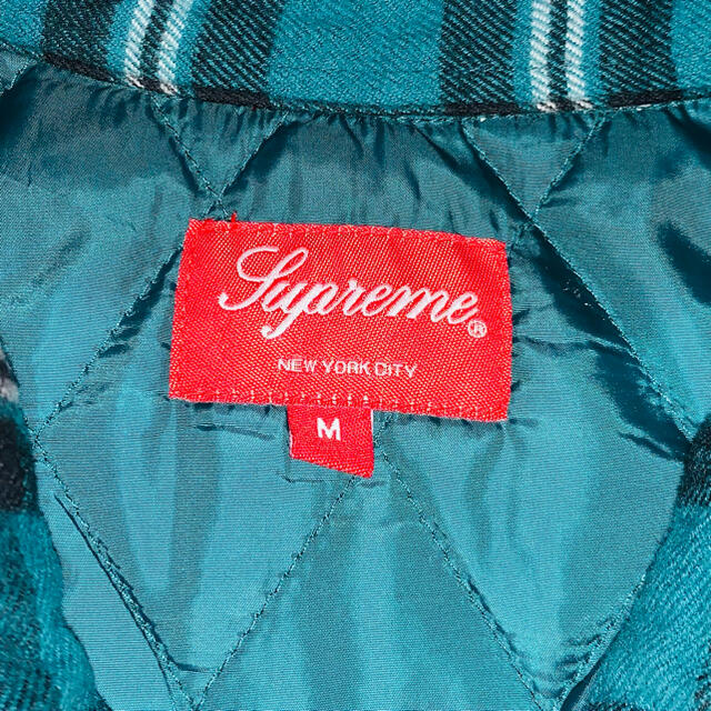 Supreme Arc Logo Quilted Flannel Shirt