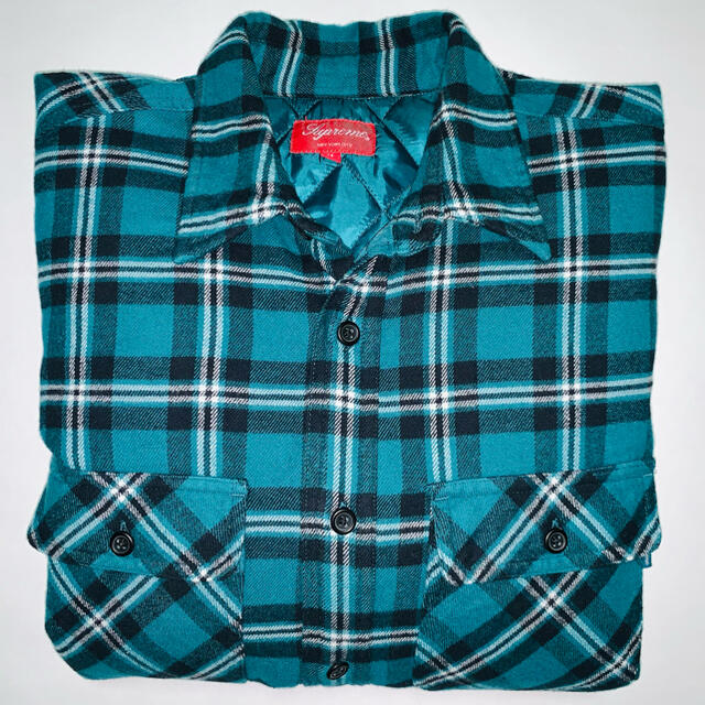 Supreme Arc Logo Quilted Flannel Shirt