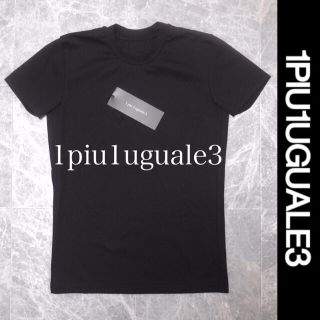 ウノピゥウノウグァーレトレ(1piu1uguale3)の【1piu1uguale3】Crew-neck Tシャツ黒(Tシャツ/カットソー(半袖/袖なし))