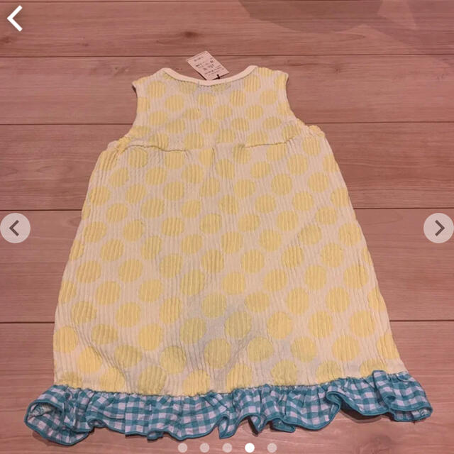 てんとう虫　ワンピース　110 キッズ/ベビー/マタニティのキッズ服女の子用(90cm~)(ワンピース)の商品写真