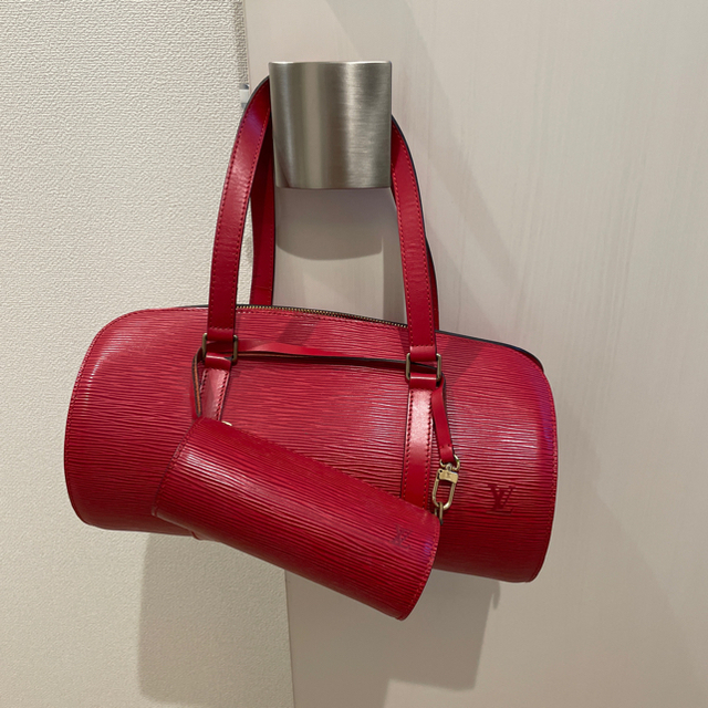 在庫処分】 VUITTON LOUIS - VUITTON エピ/スフロ/赤/ポーチ付き 【美