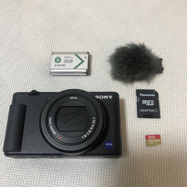 有名な高級ブランド SONY SDカード付き zv-1 vlogcam - コンパクト