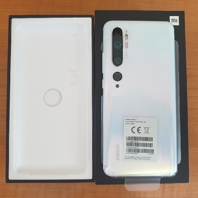 Xaomi Mi Note 10 グレイシヤーホワイト スマホ/家電/カメラのスマートフォン/携帯電話(スマートフォン本体)の商品写真