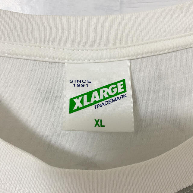 XLARGE(エクストララージ)の【良デザイン】エクストララージ　Tシャツ　スターデカロゴ　ゆるダボ　ホワイトXL メンズのトップス(Tシャツ/カットソー(半袖/袖なし))の商品写真