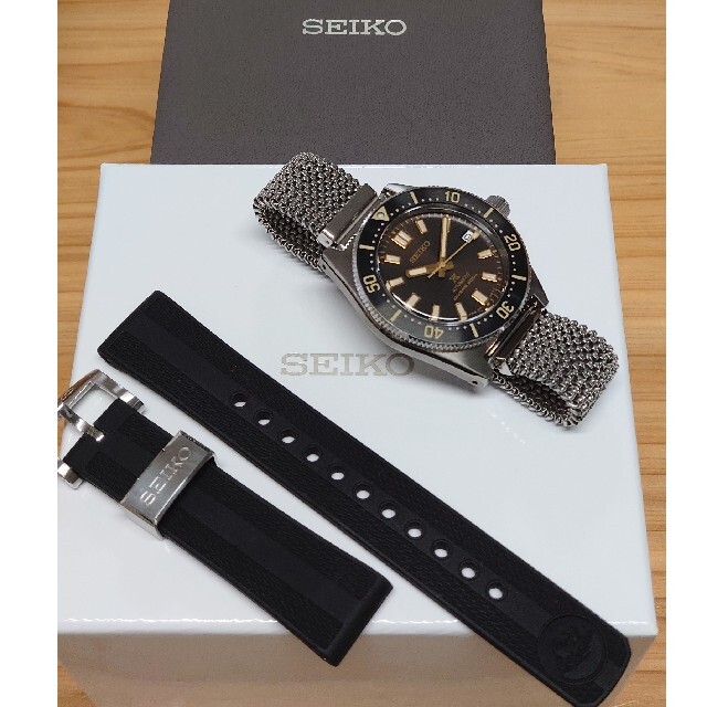 【大放出セール】 SEIKO - エルミテックス 純正ラバーバンド付 SBDC105 プロスペックス セイコー 腕時計(アナログ)