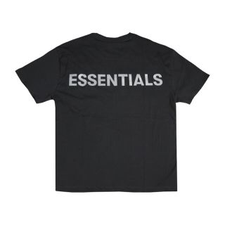 フィアオブゴッド(FEAR OF GOD)のessentials 黒Tシャツ　Ｌ(Tシャツ/カットソー(半袖/袖なし))