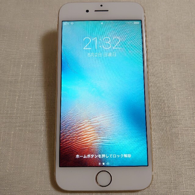 iPhone(アイフォーン)の【値下げ！】iPhone 6 Gold 64GB【電池92%】 スマホ/家電/カメラのスマートフォン/携帯電話(スマートフォン本体)の商品写真