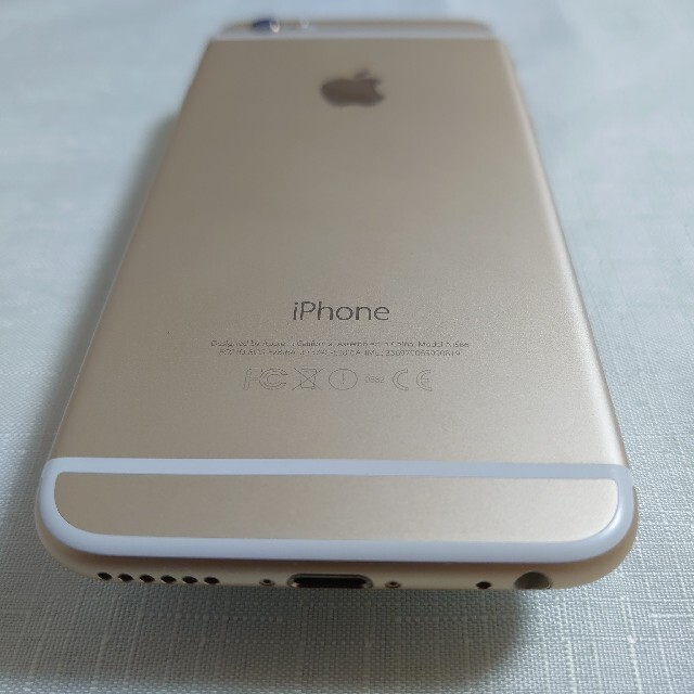 iPhone(アイフォーン)の【値下げ！】iPhone 6 Gold 64GB【電池92%】 スマホ/家電/カメラのスマートフォン/携帯電話(スマートフォン本体)の商品写真