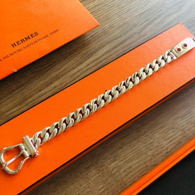 極上正規品 HERMES（エルメス ブックルセリエ サイズMM 喜平ブレスレット 5