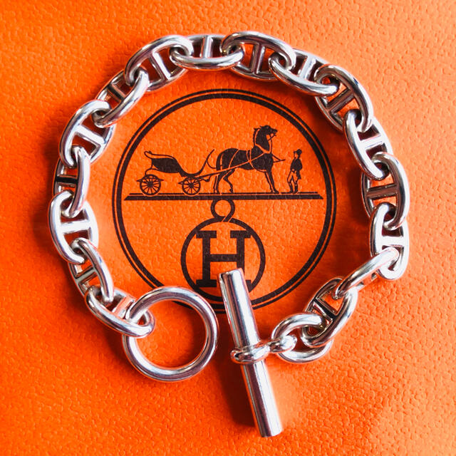 極上正規品 HERMES(エルメス ブックルセリエ サイズMM 喜平ブレスレット