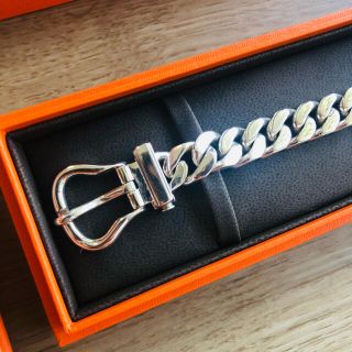 極上正規品 HERMES（エルメス ブックルセリエ サイズMM 喜平ブレスレット