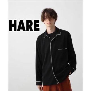 ハレ(HARE)のHARE パジャマシャツ　ブラック　定価10000円(Tシャツ/カットソー(七分/長袖))