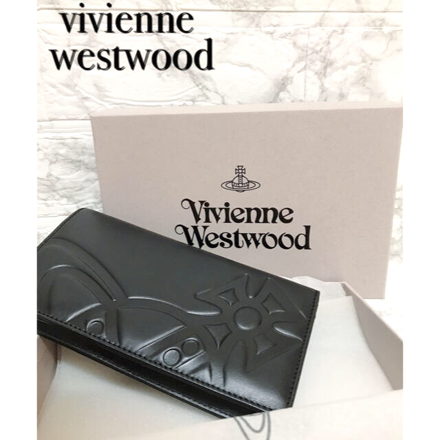 Vivienne Westwood(ヴィヴィアンウエストウッド)のヴィヴィアンウエストウッド　長財布　黒　新品　メンズ メンズのファッション小物(長財布)の商品写真