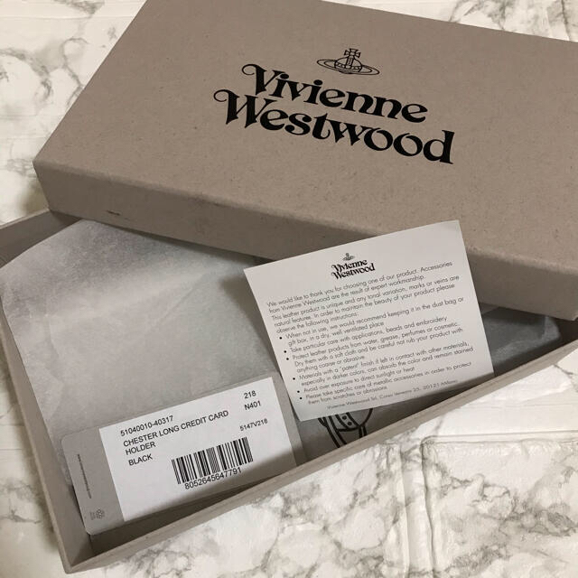 Vivienne Westwood(ヴィヴィアンウエストウッド)のヴィヴィアンウエストウッド　長財布　黒　新品　メンズ メンズのファッション小物(長財布)の商品写真