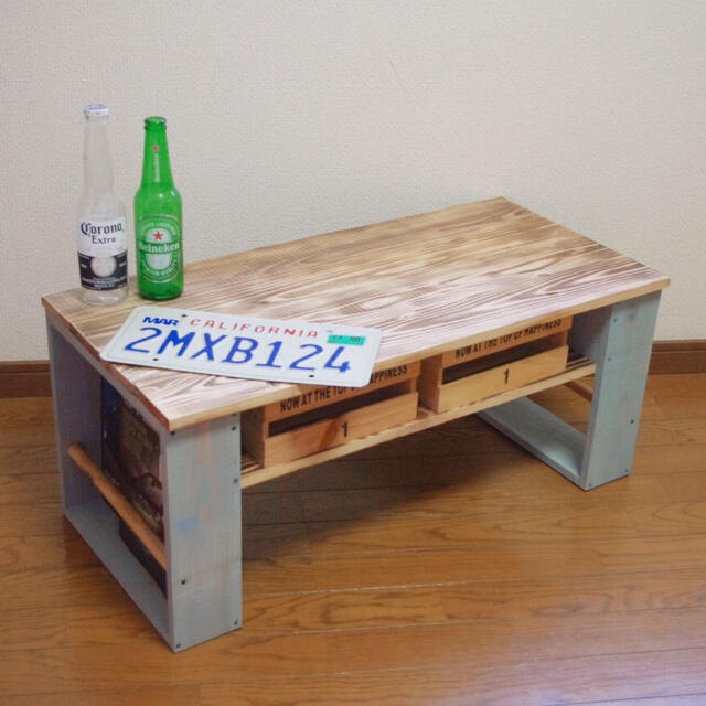 オリジナル　テーブル　スモーキーブルー
